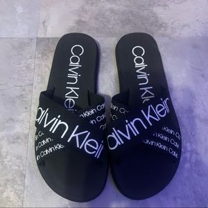 Calvin Klein Women’s Black Slide Sandals Size 7